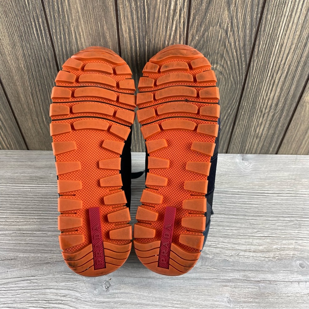 PRADA Women’s Designer Suede Nylon Camouflage Camo Sneakers Casual Shoes Sz:37.5 - Picture 15 of 16